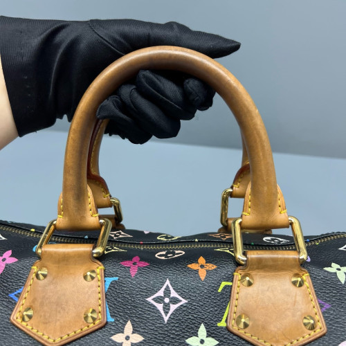 Louis Vuitton Handbag Monogram Multicolor Black