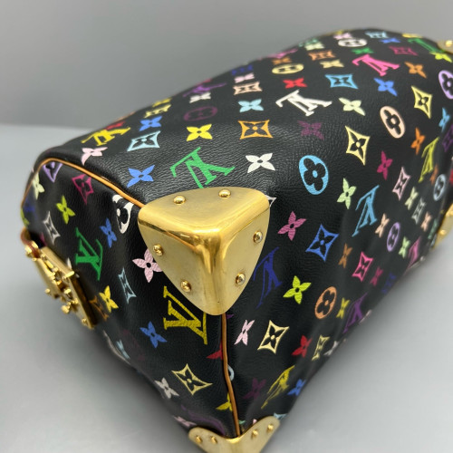 Louis Vuitton Handbag Monogram Multicolor Black