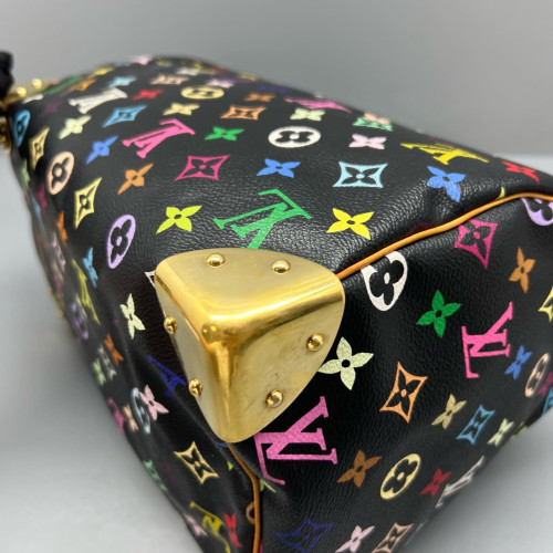Louis Vuitton Handbag Monogram Multicolor Black