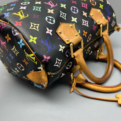 Louis Vuitton Handbag Monogram Multicolor Black