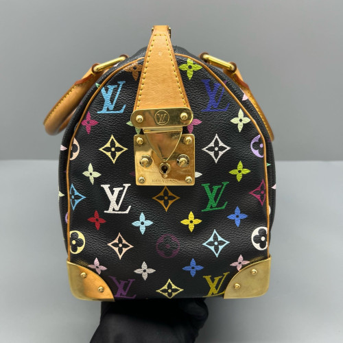 Louis Vuitton Handbag Monogram Multicolor Black