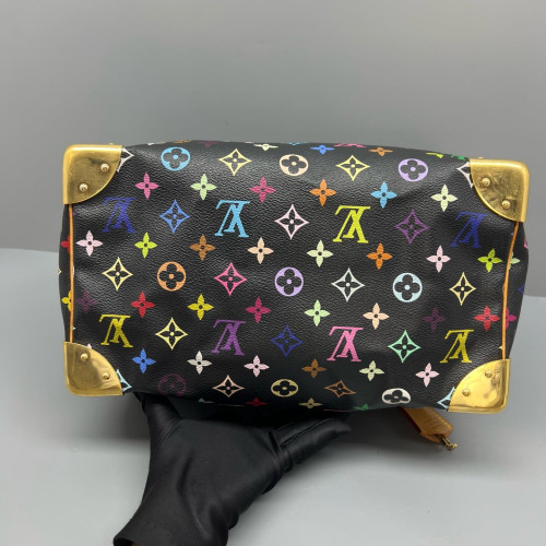 Louis Vuitton Handbag Monogram Multicolor Black