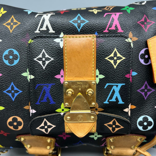 Louis Vuitton Handbag Monogram Multicolor Black