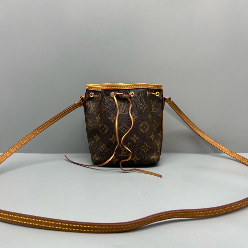 Louis Vuitton Nano Noe Monogram Dark Brown Light Brown