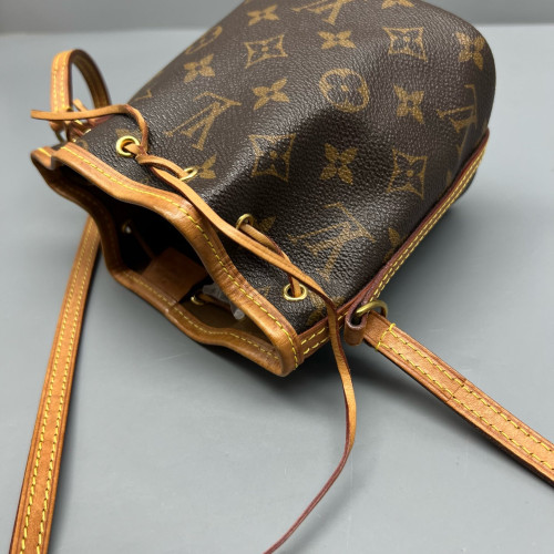 Louis Vuitton Nano Noe Monogram Dark Brown Light Brown