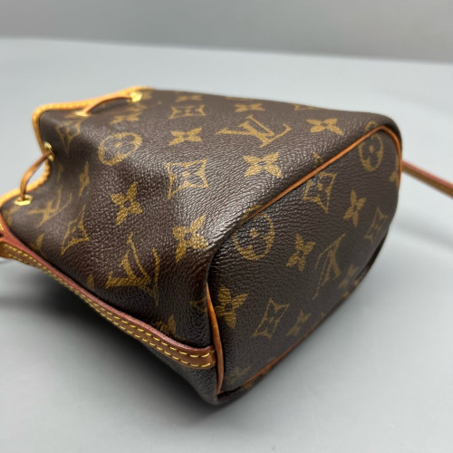 Louis Vuitton Nano Noe Monogram Dark Brown Light Brown