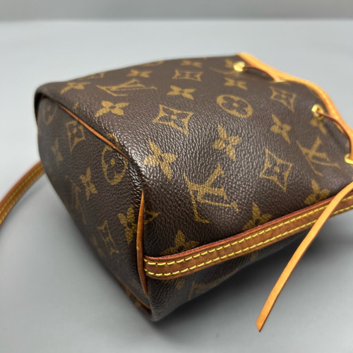 Louis Vuitton Nano Noe Monogram Dark Brown Light Brown