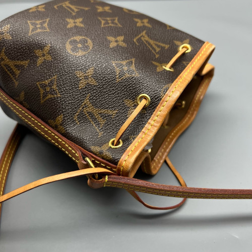 Louis Vuitton Nano Noe Monogram Dark Brown Light Brown