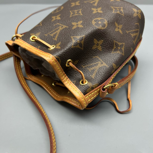 Louis Vuitton Nano Noe Monogram Dark Brown Light Brown