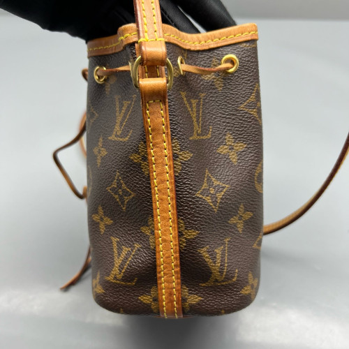 Louis Vuitton Nano Noe Monogram Dark Brown Light Brown