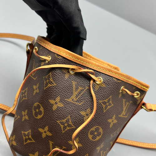 Louis Vuitton Nano Noe Monogram Dark Brown Light Brown