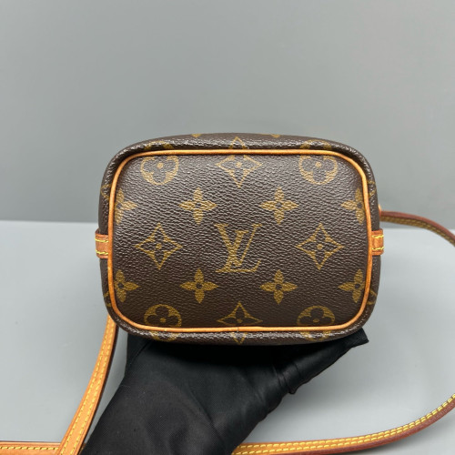 Louis Vuitton Nano Noe Monogram Dark Brown Light Brown