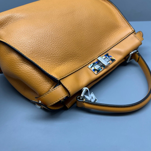 Fendi Peekaboo Iconic Medium Calfskin Yellow
