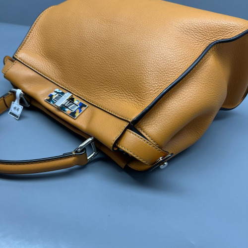 Fendi Peekaboo Iconic Medium Calfskin Yellow