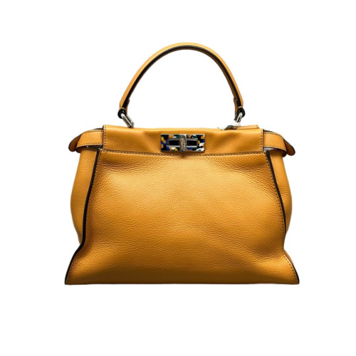 Fendi Peekaboo Iconic Medium Calfskin Yellow
