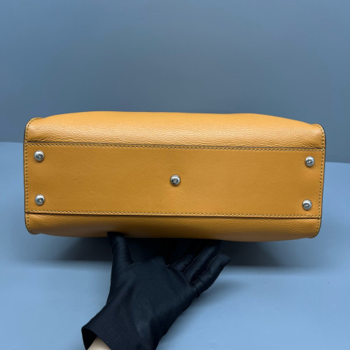 Fendi Peekaboo Iconic Medium Calfskin Yellow