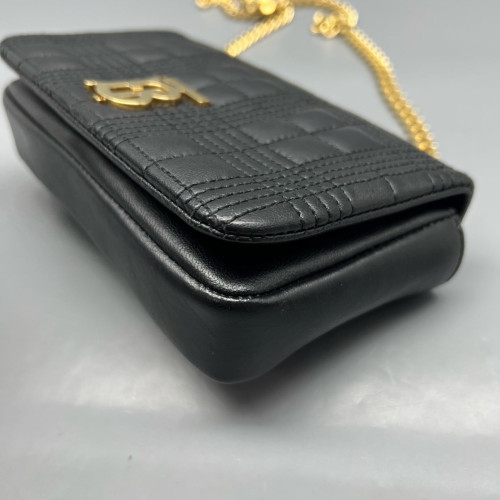 Burberry Mini Lola Crossbody Bag Calfskin Black