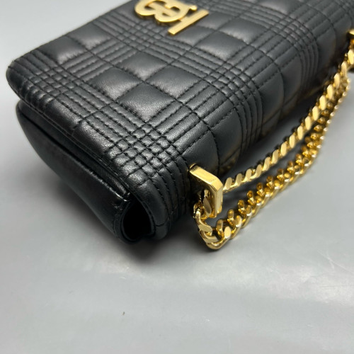 Burberry Mini Lola Crossbody Bag Calfskin Black