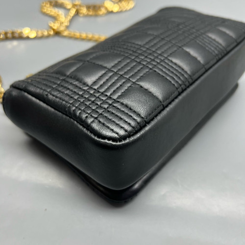 Burberry Mini Lola Crossbody Bag Calfskin Black