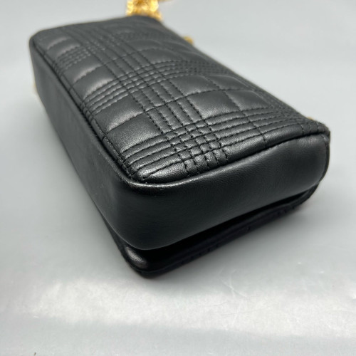 Burberry Mini Lola Crossbody Bag Calfskin Black