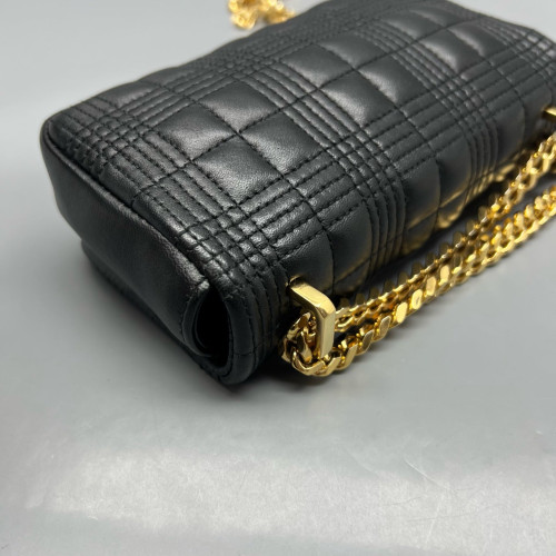 Burberry Mini Lola Crossbody Bag Calfskin Black
