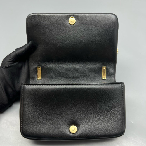 Burberry Mini Lola Crossbody Bag Calfskin Black