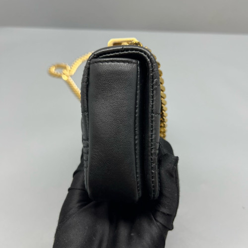 Burberry Mini Lola Crossbody Bag Calfskin Black