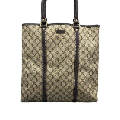 Gucci Joy Vertical Tote GG Monogram Beige Brown