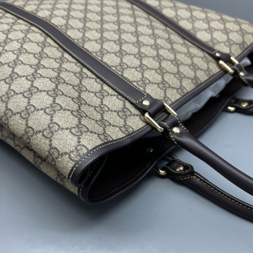 Gucci Joy Vertical Tote GG Monogram Beige Brown