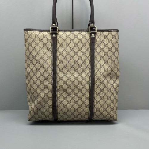 Gucci Joy Vertical Tote GG Monogram Beige Brown