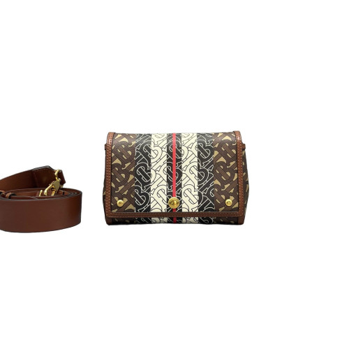 Burberry Messenger Monogram Brown Beige Red