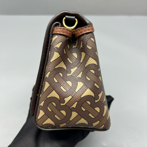 Burberry Messenger Monogram Brown Beige Red