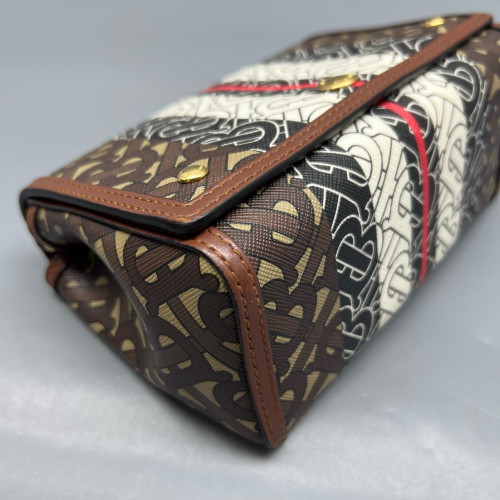 Burberry Messenger Monogram Brown Beige Red