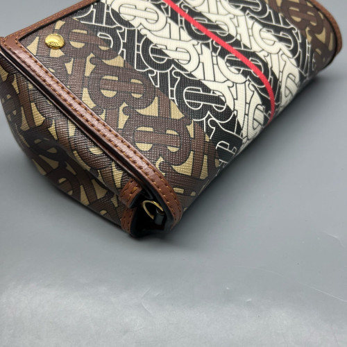 Burberry Messenger Monogram Brown Beige Red