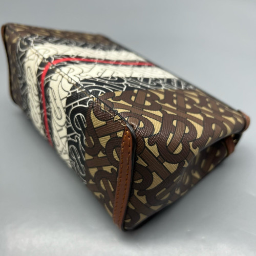 Burberry Messenger Monogram Brown Beige Red