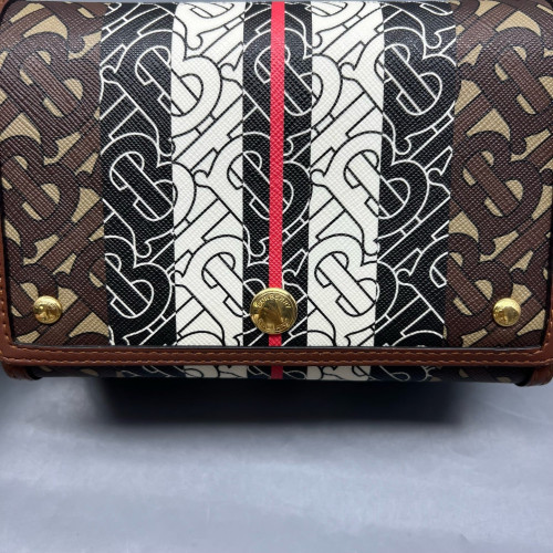 Burberry Messenger Monogram Brown Beige Red