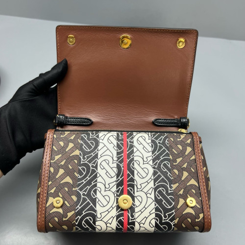 Burberry Messenger Monogram Brown Beige Red