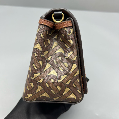 Burberry Messenger Monogram Brown Beige Red