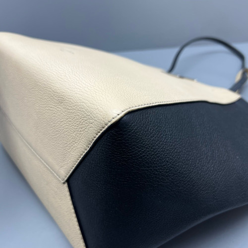 Louis Vuitton Lockme Cabas Calfskin Black White