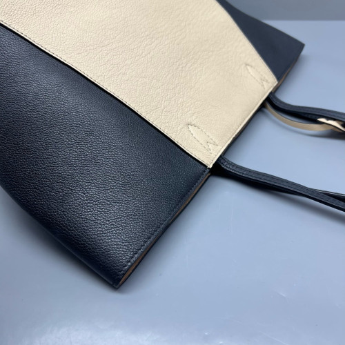 Louis Vuitton Lockme Cabas Calfskin Black White