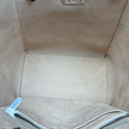 Louis Vuitton Lockme Cabas Calfskin Black White