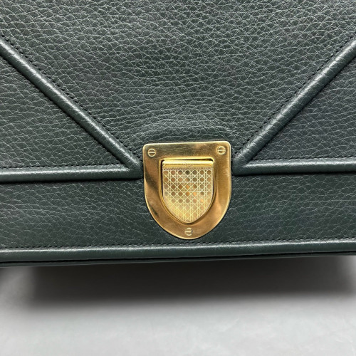 Dior Medium Diorama Calfskin Dark Green Dior Medium Diorama Calfskin Dark Green