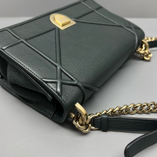 Dior Medium Diorama Calfskin Dark Green Dior Medium Diorama Calfskin Dark Green