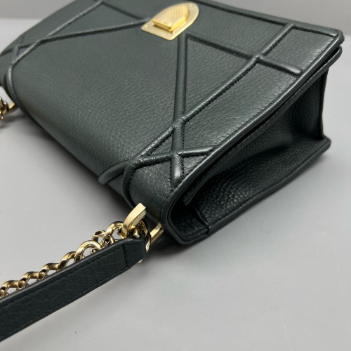 Dior Medium Diorama Calfskin Dark Green Dior Medium Diorama Calfskin Dark Green