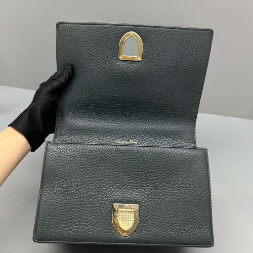 Dior Medium Diorama Calfskin Dark Green Dior Medium Diorama Calfskin Dark Green