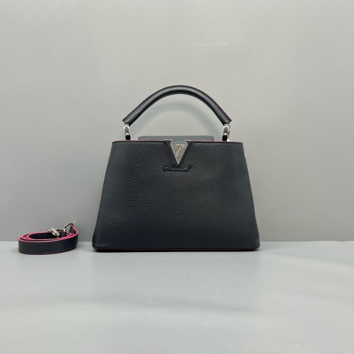 Louis Vuitton Capucines BB Calfskin Black Red Louis Vuitton Capucines BB Calfskin Black Red