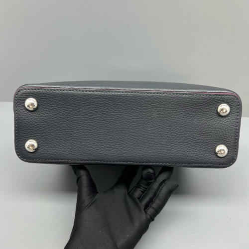 Louis Vuitton Capucines BB Calfskin Black Red Louis Vuitton Capucines BB Calfskin Black Red