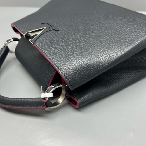 Louis Vuitton Capucines BB Calfskin Black Red Louis Vuitton Capucines BB Calfskin Black Red