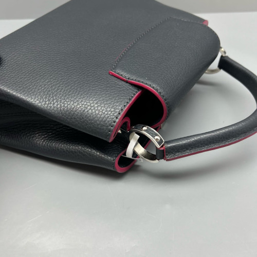 Louis Vuitton Capucines BB Calfskin Black Red Louis Vuitton Capucines BB Calfskin Black Red