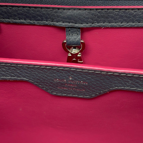 Louis Vuitton Capucines BB Calfskin Black Red Louis Vuitton Capucines BB Calfskin Black Red